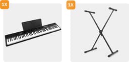 MAX RhapsodyDP88 Digitale Piano met 88 toetsen - Keyboard met standaard - Aanslaggevoelige toetsen — thumbnail 2