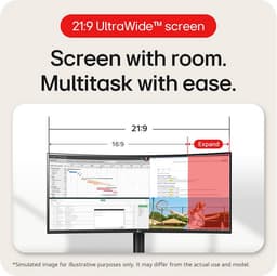 LG 34WR55QK-B - QHD Curved Ultrawide Monitor - USB-C 65w - 34 inch — thumbnail 18