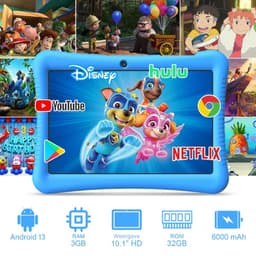 EagleSoar® Kindertablet - Kindertablet Blauw - Tablet - Tablet Kinderen - Kindertablet Vanaf 3 - 10 Jaar - Kindertablets - Kinder Tablet - Kids Tablet - Kindertablet 10 Inch - Kindertablet Deplay - Tablet Kinderen Met Houder — thumbnail 4