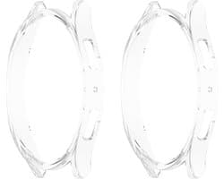 Somstyle Luxe Bumper Screen Protector Set Geschikt Voor Samsung Galaxy Watch 7 44mm - 2 Stuks - 360 Graden - Transparant