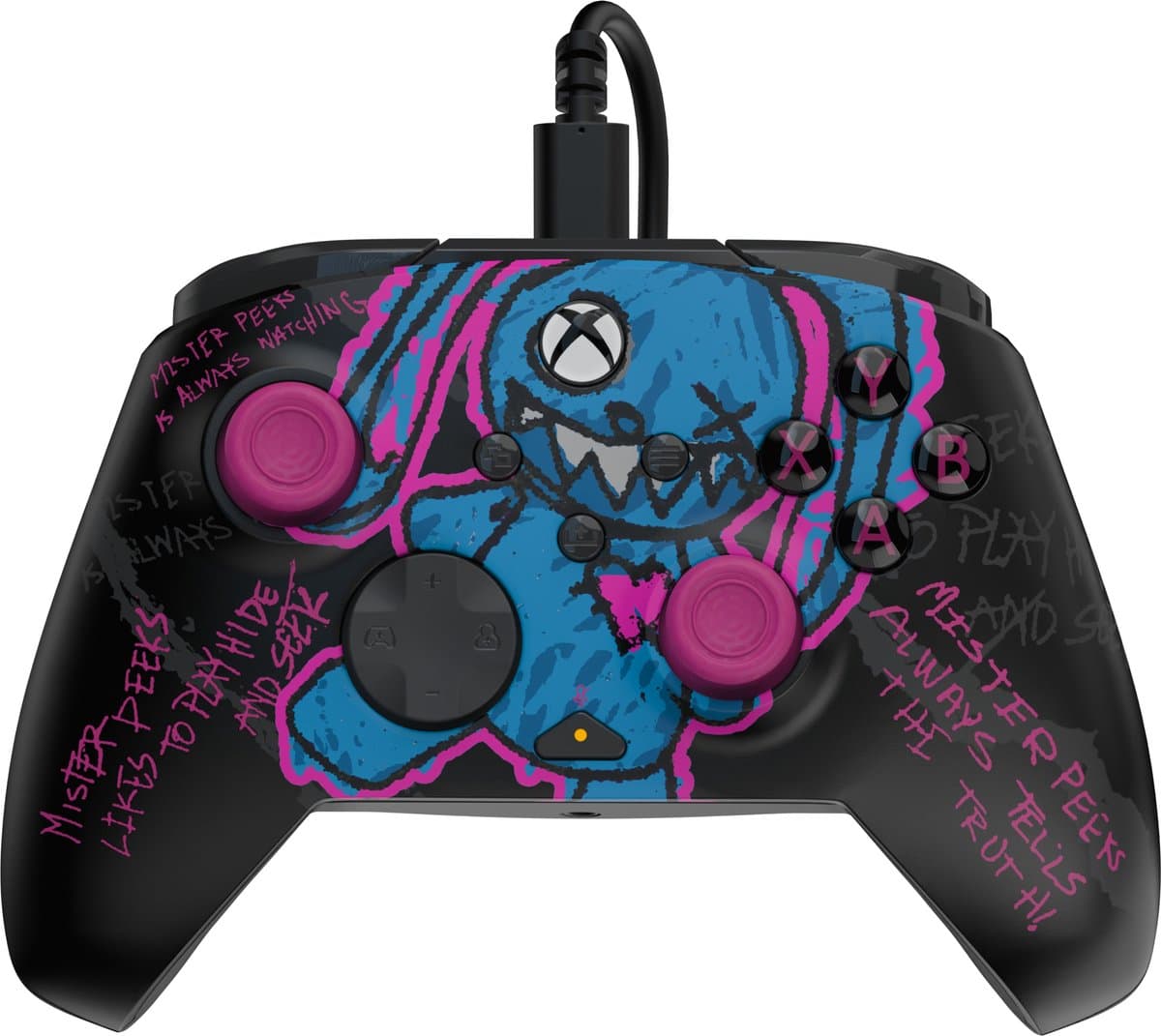 PDP Gaming Rematch Bedrade Controller - Call of Duty: Mister Peeks - Glow in the Dark - Xbox Series X & PC — afbeelding 1