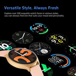 Maoo GTR Serie 2 Smartwatch Heren - Stainless Steel en TPU bandje - Stappenteller - Hartslagmeter - Slaapmonitor - Multisport - Geschikt voor Android en iOS - Zwart — thumbnail 3