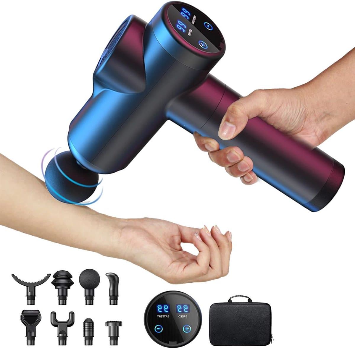 MKSS® Massage Gun Professioneel - Massage Apparaat - Massagegun - Zwart — afbeelding 1