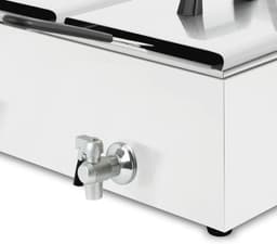Professionele Elektrische Friteuse 2x 10L - Koude Zone, 6000W, Roestvrij Staal, Temperatuur 50-200°C, Gemakkelijk Schoon te Maken — thumbnail 6