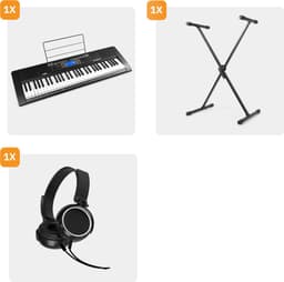 MAX Rhapsody61 keyboard piano met 61 toetsen - Complete keyboard set met standaard en koptelefoon — thumbnail 2