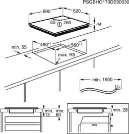 Inductiekookplaat Electrolux LIT60336C 60 cm Integreerbaar — thumbnail 1