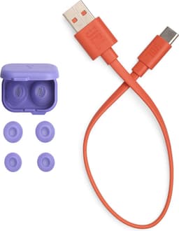 JBL Tune Flex 2 - Noise Cancelling Oordopjes - Draadloos Bluetooth - True Wireless In-ear - 48 uur speeltijd - Open of Gesloten Pasvorm - IP54 - Ghost Purple — thumbnail 4