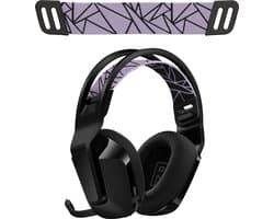 kwmobile vervangende koptelefoonband voor Logitech G733 / G335 / G535 koptelefoon band - Nylon zachte hoofdband voor hoofdtelefoon in zwart / paars