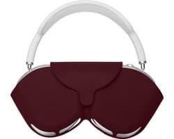 kwmobile cover voor over-ear koptelefoon - geschikt voor Apple AirPods Max / AirPods Max 2 - Van flexibel silicone - In bordeaux-violet