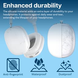 Siliconen Hoes voor AirPods Max Hooftelefoons van MMOBIEL – Siliconen Oorkussens Beschermhoes, Oorschelp Beschermhoes, Hoofdband Beschermhoes – Anti-Kras Zachte Siliconen Beschermer – Wit — thumbnail 5