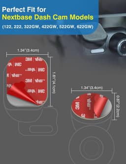 Zelfklevende pads en elektrostatische film voor Dash Cam installatie — thumbnail 3