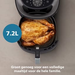 Philips 3000 Series Airfryer - NA341/00 - Kijkvenster - RapidAir Plus - 7.2L - Tot 6 Personen - Zwart — thumbnail 7