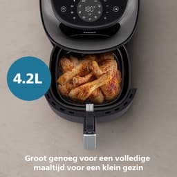 Philips 3000 Series Airfryer - NA321/00 - Kijkvenster - RapidAir Plus - 4.2L - Tot 4 Personen - Zwart — thumbnail 7
