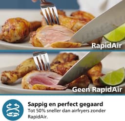 Philips 3000 Series Airfryer - NA321/00 - Kijkvenster - RapidAir Plus - 4.2L - Tot 4 Personen - Zwart — thumbnail 6
