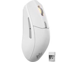 SteelSeries Rival 3 Wireless Gen 2 Draadloze Gamingmuis - Wit - 2.4Ghz & Bluetooth - 18.000 DPI - 200 uur accu