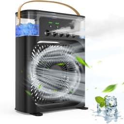 Mini Draagbare Air Conditioner Fan Ventilator - Verkoeld, Bevochtigd, Draagbare kleine water cooler & Aroma Diffuser. — thumbnail 1