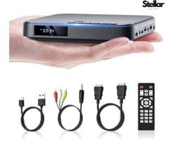 Stellar DVD Speler - DVD Speler met HDMI - DVD Speler - DVD Speler HDMI - DVD Speler Laptop - Inclusief HDMI Kabel - Met afstandsbediening - DVD en CD speler - DVD films