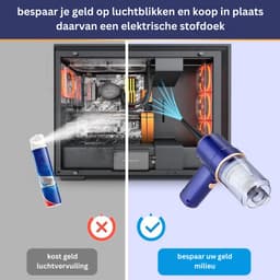 Handstofzuiger Draadloos - Auto Stofzuiger - Blauw — thumbnail 4