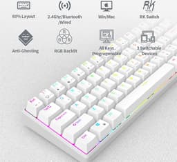 Royal Kludge RK61 - Draadloos Gaming Toetsenbord - Mechanisch - Keyboard - Ergonomisch - RGB - Red Switch — thumbnail 3