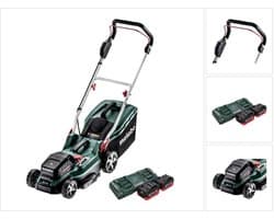 Metabo RM 36-18 LTX BL 36 Accu grasmaaier 36 V ( 2x 18 V ) LTX Brushless + 2x accu 8.0 Ah + dubbele lader