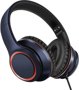 StayPowered Hoofdtelefoon - Kraakhelder Geluid - Maximaal Comfort - Ultrabrede Compatibiliteit - Knoopvrij Nylon Koord - Lichtgewicht & Opvouwbaar - Ingebouwde Microfoon - Verstelbaar Design - Zwart/Goud - Levering Sneller Dan Aangegeven! — thumbnail 1