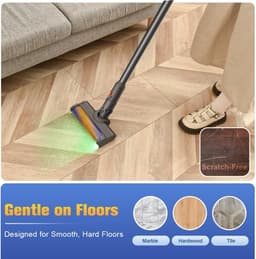 Geschikt voor Toepasbare LED-zachte stofzuigerborstel compatibel met Dyson V12 Detect Slim, ideaal voor het werken op hardhouten vloeren — thumbnail 2