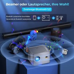 Mini beamer - Projector - Beamerscherm - Projectiescherm - Outdoor & Indoor Projector - — thumbnail 3