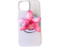 Roze bloemblad PopGrip| PopSockets PopGrip voor MagSafe| Universeel voor Smartphone en e-reader or tablet
