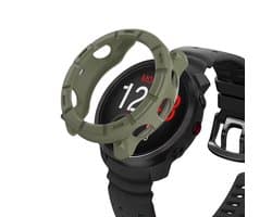 Strap-it Schokabsorberend robuust TPU hoesje - bescherm case geschikt voor de Polar Vantage M3 (groen)