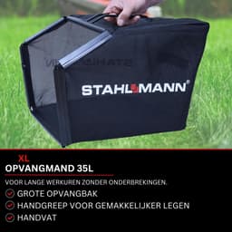 STAHLMANN Benzine Grasmaaier BR390 - 4,0PS (2,9kW) 127ccm, 39cm maaibreedte, mulchen, maaihoogteverstelling, compact ontwerp, 35L grote opvangmand — thumbnail 4