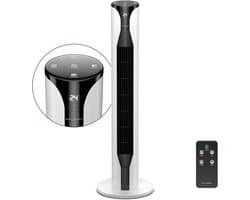 Erikssøn Torenventilator - Silent Comfort Series - Staande Ventilator met Afstandsbediening - Timer - 55W - 39 dB - 106cm - Wit — afbeelding 1