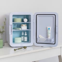 Minibar - Mini Koelkast Glazen Deur - Drankenkoelkast - Flessenkoelkast - 10L- Blauw — thumbnail 4