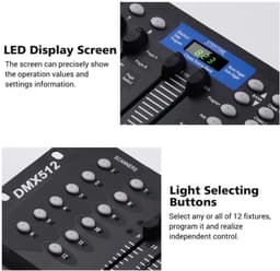 M.A.R.S. Products - DMX Controller - 192 Kanalen - 240 scènes - Party Light - DMX Licht - Feestlicht - DMX - DJ — thumbnail 3
