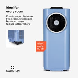 Klarstein mobiele airconditioner met luchtafvoerslang, 5-in-1 airconditioner, ventilator, luchtontvochtiger, luchtreiniger & nachtmodus, app-bediening, kleine & draagbare airconditioner voor thuis & op kantoor, 12000 BTU,4 kW voor 56 m² 50 dB — thumbnail 13