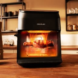 Cecotec 3-in-1 Airfryer XL - Airfryer, Grill en Smoker in 1 - 4.5 Liter - met Kijkvenster - DualHeat 3D Technologie - 10 Bakprogramma's - 2025 Model — thumbnail 7