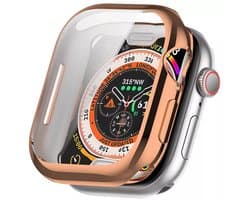 Strap-it Schokabsorberend TPU bescherm hoesje - soft case geschikt voor de Apple Watch series 10 / 11 - maat 42mm (rosé goud)