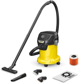 Kärcher KWD 3 V-17/4/20 Suction Brush Kit Set - Incl. extra set vliesfilterzakken - 1000 W - 17 liter - Patroonfilter - Borstelset — thumbnail 1