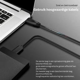 Harde Schijf Extern - Draagbare - 1TB Opslag - Zwart — thumbnail 5
