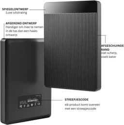 Harde Schijf Extern - Draagbare - 1TB Opslag - Zwart — thumbnail 2