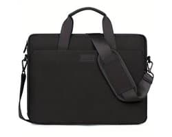 Laptoptas 15,6 inch - Laptop tas Schoudertas dames en heren - Laptop Sleeve - Laptop Case - Laptop Cover - Laptophoes - Laptop tas - Zwart