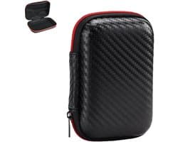 Beschermhoes voor externe harde schijf 11 cm x 8 cm x 4 cm - Draagbare externe SSD reistas organizer zwart