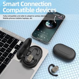 Open oortjes draadloos - Veilig voor Fietsen & Sporten -Bluetooth Headset met Oplaadcase- Bluetooth 5.4- Touch Control-Comfortabel en Geweldige Geluidskwaliteit — thumbnail 3