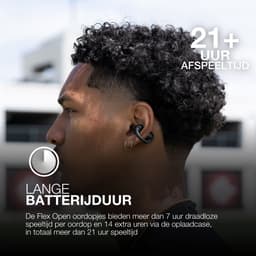 JLAB Flex Open Open-ear Draadloze oordopjes Zwart — thumbnail 2