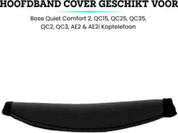 Somstyle Hoofdband Cover Geschikt voor Bose Quiet Comfort 2, QC15, QC25, QC35, QC2, QC3, AE2 & AE2i Koptelefoon - Neopreen - Band voor Hoofdtelefoon - Zwart — thumbnail 5