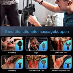 Zavira® Massage gun - Pistool - Theragun - Draadloos - Zwart — thumbnail 3