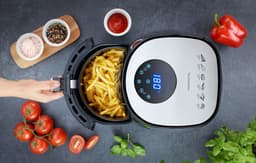 Monzana Heteluchtfriteuse - 3,6 liter 1500W 6 Programmas - Zwart — thumbnail 6