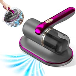 Roxa Huisstofmijt stofzuiger - UV Lamp Sterilisator - Reiniger - Bank & Matras - Tapijt - Meubel & Zetel - Machine - Bacterie, Mijt & Schimmel Bestrijder - Zonder Zak - USB-C Opladen - Paars/grijs — thumbnail 1