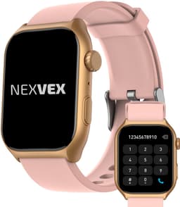 Nexvex® Luxe 2X Smartwatch voor Dames - Sporthorloge met Belfunctie - Meditatie - Bloeddrukmeter - Stappenteller - Sport Horloge - Hartslagmeter - Smart Watch Saturatiemeter - Bluetooth Activity Tracker - Android/iOS - 2.0 Inch - Roze Horlogebandje — thumbnail 1