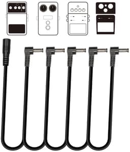 Stroomverdeel kabel voor effect pedalen daisy chain - 5 way - Voeding voor al je Gitaarpedalen - 9v — thumbnail 1