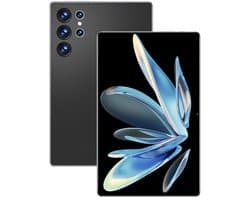 2025 5G Nieuwe 10,36 Inch Tablet Android met 12GB RAM, 256GB ROM, Android 12000mAh Batterij, 16MP + 32MP Camera, 10-Core, Dual Sim Netwerk, Bluetooth - zwart
